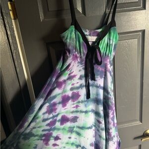Victoria secret Bra tops - Tie-Dye (by me) Spaghetti Strap Dress